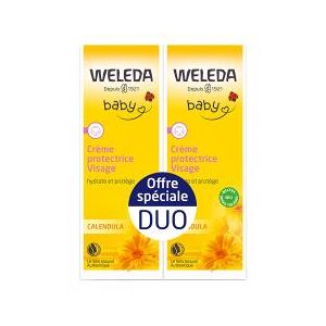 Weleda Baby Crème Protectrice Visage Calendula Lot de 2 x 50 ml - Lot 2 x 50 ml