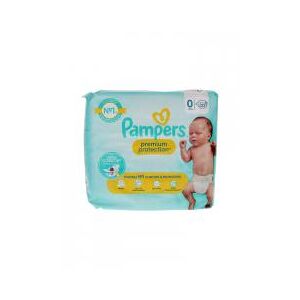 Pampers Premium Protection 22 Couches Taille 0 (Moins de 3 kg) - Paquet 22 couches