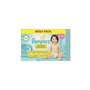 Pampers Premium Protection 96 Couches Taille 4 (9-14 kg) - Boîte 96 couches - Publicité