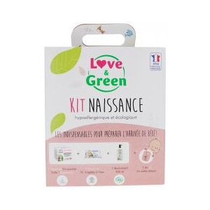 Love & Green Kit Naissance Hypoallergenique et Écologique - Boîte 3 produits