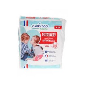 Carryboo Culottes Naturelles 28 Culottes Taille 5 (12-18 kg) - Paquet 28 culottes