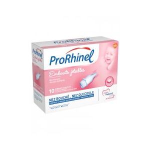 Prorhinel Embouts Jetables Souples X 10 - Boîte 10 embouts jetables