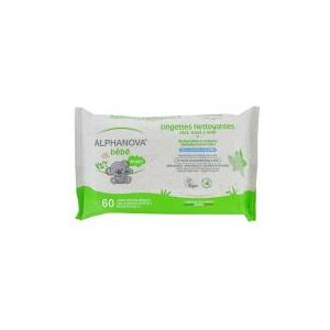 Alphanova Lingettes Bébé Parfumées Épaisses et Extra Douces Alphanova Bébé ® - Paquet 60 lingettes