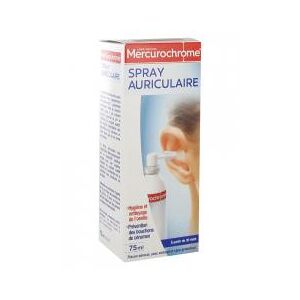 Mercurochrome Auriculaire Spray 75 ml - Boîte 1 spray de 75 ml - Publicité