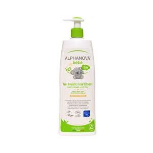 Alphanova Gel Lavant Nourrissant Sans Sulfate 500 ml Bébé ® - Flacon-Pompe 500 ml