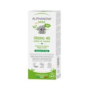 Alphanova Bébé Crème de Changeé Olizinc 40 ® Bébé ® - Tube 50 g