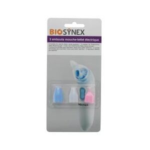 Biosynex 3 Embouts de Rech Mouche Bebe Électrique - Blister 3 embouts en silicone