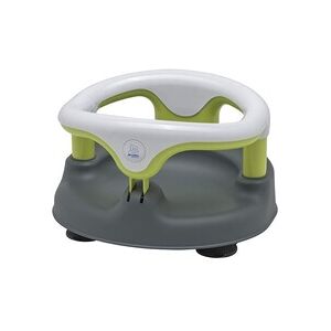 Rotho Babydesign Siège de Bain, Avec Anneau Rabattable et Sécurité Enfants, 7-16 mois, Jusqu'à max. 13kg, Sans BPA, 35x31,3x22cm, Gris/Blanc/Vert - Publicité