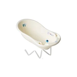 GENERIQUE MonMobilierDesign Baignoire bébé thermomètre Jaune Dog and Cat 86 cm + Tuyau - Publicité