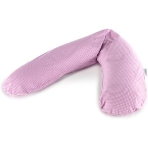 THERALINE Coussin d'allaitement Original Points, lilas 190 x 40 cm