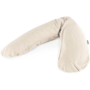 THERALINE Coussin d'allaitement Original Points, beige 190 x 40 cm