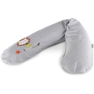 Coussin d'allaitement Original pois lion gris