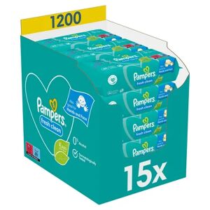 Pampers Lingettes Fresh Clean ECom 15x80 1200 pieces