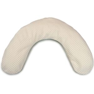 THERALINE Coussin pour bebe premature 100x15 cm housse pois beige