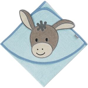 Sterntaler Cape de bain enfant motif Emmi bleu clair 80x80 cm