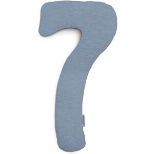 THERALINE Housse pour coussin grossesse lateral my7 melange bleu gris...