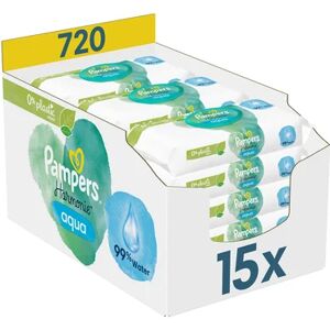 Pampers Lingettes Aqua 720 pieces 15x48