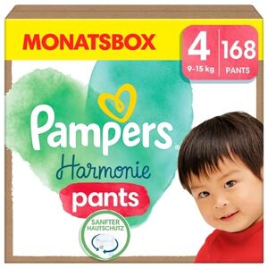 Pampers Couches culottes Harmonie Pants taille 4 9-15 kg pack mensuel 1x168...