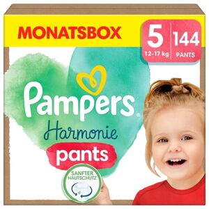 Pampers Couches culottes Harmonie Pants taille 5 12-17 kg pack mensuel 1x144...
