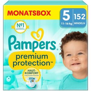 Pampers Couches Premium Protection taille 5 Junior 11-16 kg pack mensuel...