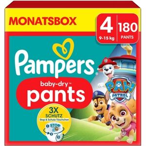 Pampers Couches culottes Baby-Dry Pants Pat Patrouille taille 4 Maxi 9-15 kg...