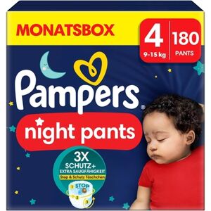 Pampers Couches culottes Baby-Dry Pants Night taille 4 Maxi 9-15 kg pack...