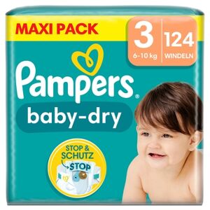 Pampers Couches Baby-Dry taille 3 6-10 kg, Maxi Pack 1x124 pièces 8