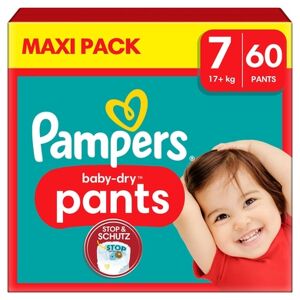 Pampers Couches culottes Baby Dry Pants taille 7 extra large 17 kg Maxi