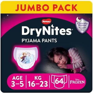 HUGGIES Couches culottes de nuit DryNites jetables Disney Design 3-5 ans pack...