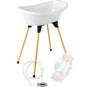 Thermobaby® Pack transat baignoire bebe Vasco 5, blanc muguet