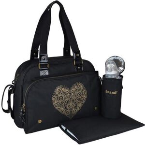 BABY ON BOARD Sac a langer Simply Premium + accessoires - Noir coeur doré - Publicité