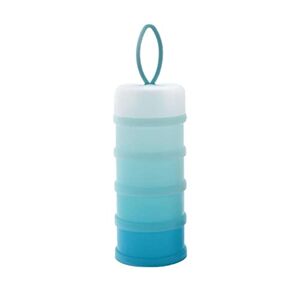 Azusumi Distributeur Portatif de Lait en Poudre pour bébé, Conteneur de Stockage à 4 Couches pour les Activités de Plein Air (bleu) - Publicité