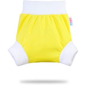 Shorty en PUL Petit Lulu   Rainbow Culotte de Protection   Pull Up Couche   Taille L   Réutilisable & Lavable   Étanche   Couches Lavables   Fabriqué en Europe (Yellow) - Publicité