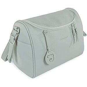 Pasito a Pasito . Sac de rangement pour poussette Yummi Pratique, élégant et de grande taille Sac de maternité fabriqué en similicuir Vert - Publicité