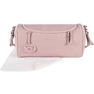 Pasito a Pasito . Sac de rangement pour poussette Yummi Pratique, élégant et de grande taille Sac de maternité fabriqué en cuir Couleur rose - Publicité