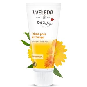 Weleda Crème pour le change Calendula Protège, régénère et apaise Pour le soin du siège des bébés NATRUE* 75 ml - Publicité