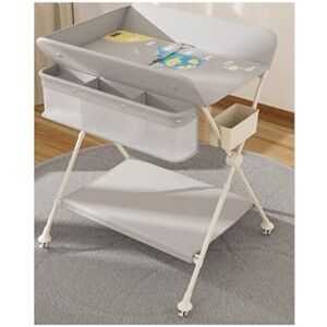 YYUINU Table À Langer, Station De Soins pour Bébés Réglable En Hauteur avec  4 Roues, Table À Langer Pliante pour Nouveau-né Table De Massage  Organisateur De Couches,Grey - Comparez sur  - (