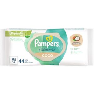 Pampers Harmonie Coco Lot de 44 lingettes pour bébé sans plastique - Publicité