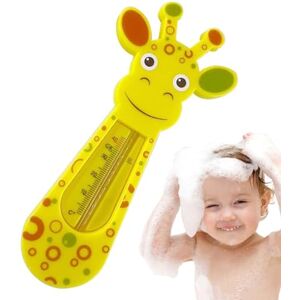 Moreeulsi Thermomètre De Bain En Forme De Girafe Pour Bébé, Thermomètre De Bain Bébé Thermomètre De Bain Flottant Motif Girafe, Thermomètre De Température De Bain Bébé Girafe Migno, 15.2x7x0.5cm - Publicité