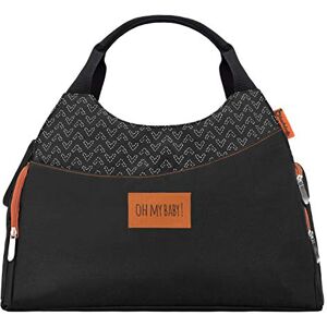 Badabulle Sac à Langer Multipocket Noir Nombreux Rangements Complet avec Bandoulière - Publicité