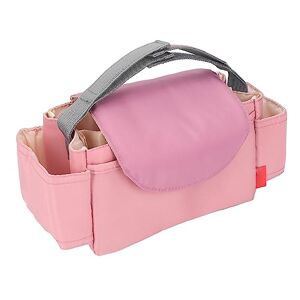BROLEO Sac pour poussette, sac imperméable pour couches, Velcro résistant aux taches pour chambre à coucher (pink), Rose - Publicité