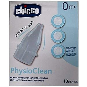 Chicco Lot de 10 pièces de rechange pour aspirateur nasal Physioclean - Publicité