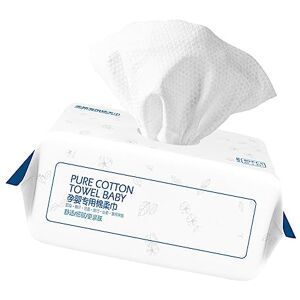 FOMIYES 80 Pièces Papier Facial Distributeur De Lingettes Pour Bébé Lingettes Pour Couches Distributeur De Serviettes En Papier Tissu Bébé Blanche Non Parfumé De Bébé Produits Pour Bébés - Publicité