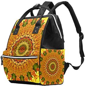 Nananma Grand sac à langer multifonction pour bébé Motif Mandala Jaune - Publicité