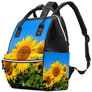 Nananma Grand sac à langer multifonction pour bébé Motif tournesols jaunes - Publicité