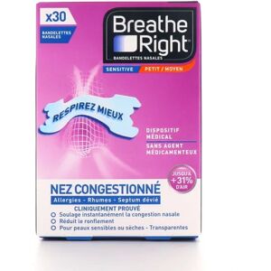 Breathe Right Banda Nasal Sensitive 30uds