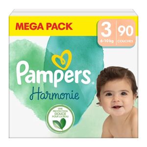 Pampers Harmonie New Baby Couches Taille 3 90uts - Publicité