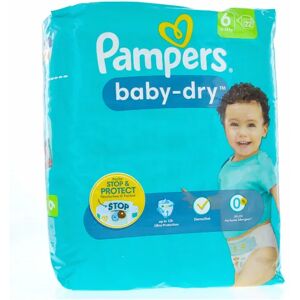 Pampers Baby Dry 12H Couches Taille 6 22uts - Publicité