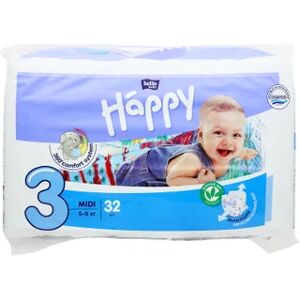 Bella Baby Happy Couche 5-9Kg Taille 3 Midi 32uts - Publicité