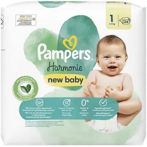 Pampers Harmonie New Baby Couches Taille 1 24uts - Publicité